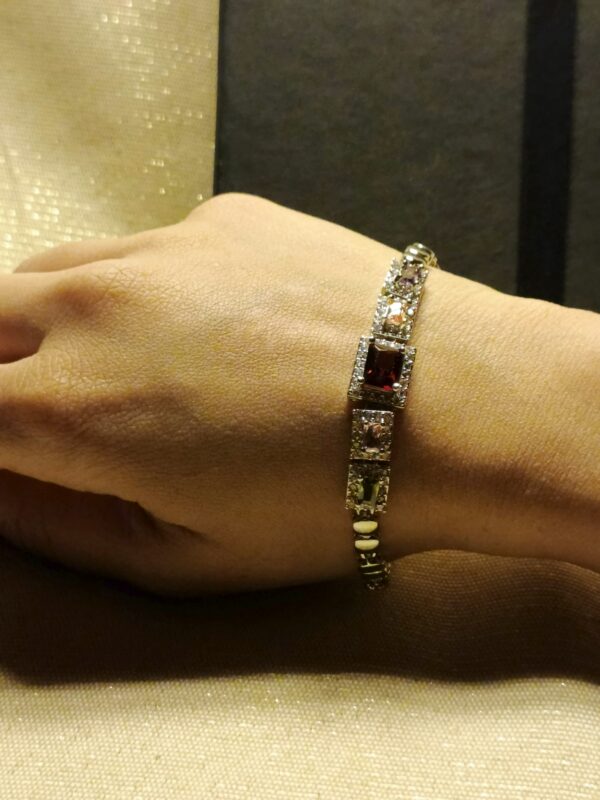 Royal Multicolor Gem Bracelet - Image 3