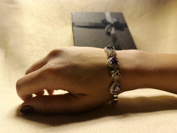 Violet Heart Romance Bracelet - Image 2