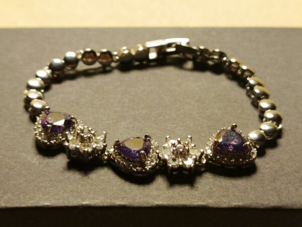 Violet Heart Romance Bracelet