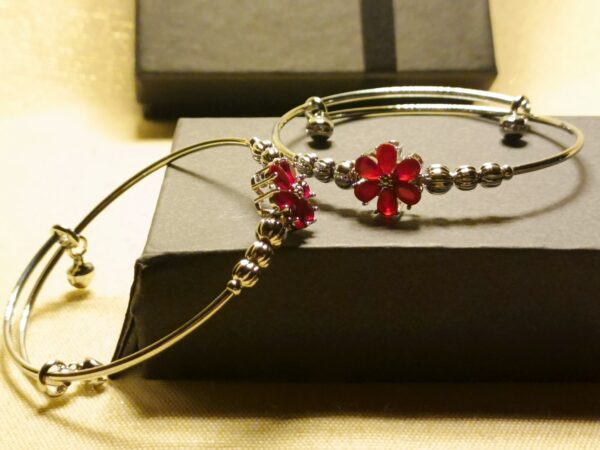 Centered Floral Bangles - Image 4