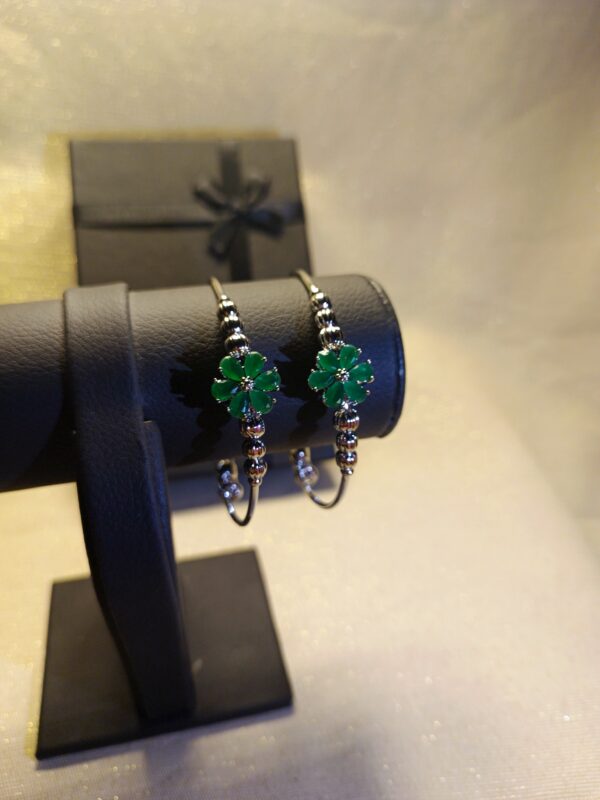 Centered Floral Bangles - Image 3