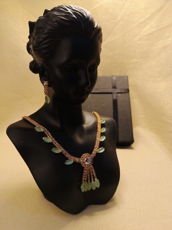Emerald Necklace & Earring Set