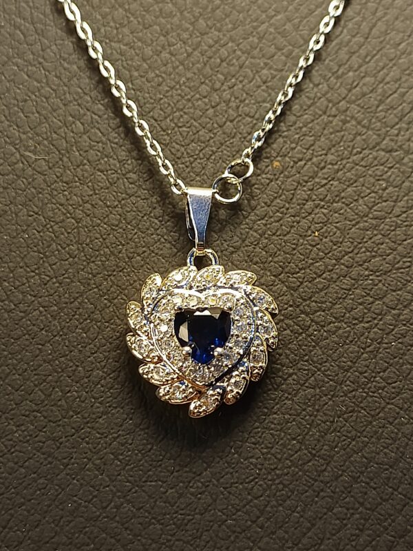 Sapphire Heart Jewelry Set - Image 4