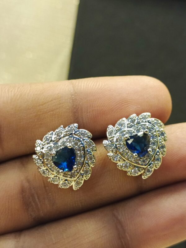 Sapphire Heart Jewelry Set - Image 3