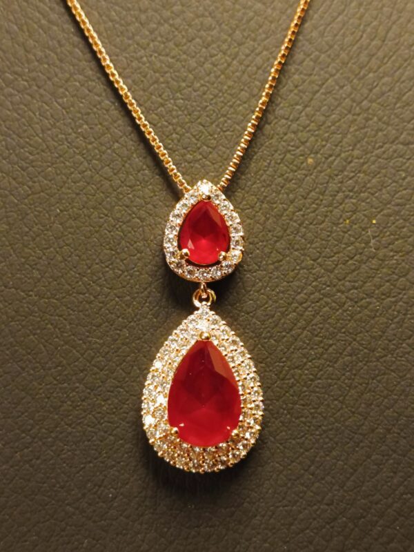 Scarlet Velvet Elegance Jewelry Set - Image 7