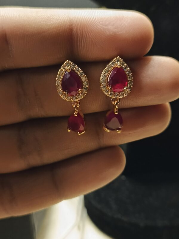 Scarlet Velvet Elegance Jewelry Set - Image 2