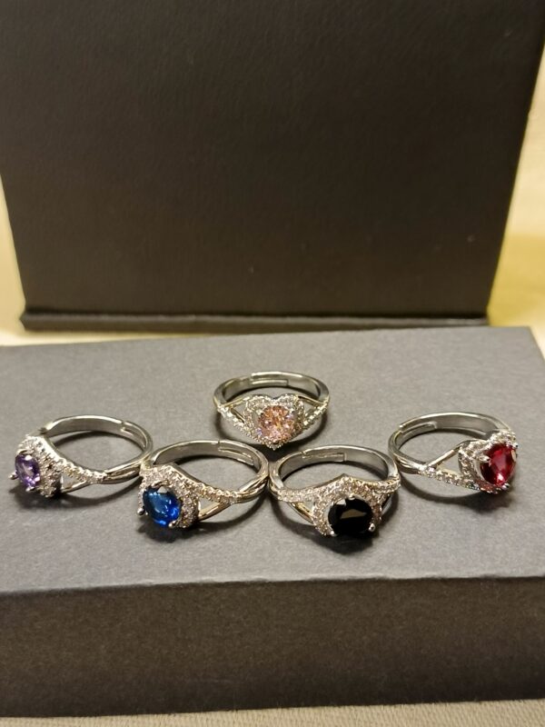 Sparkle Heart Stone Ring for Soulmate