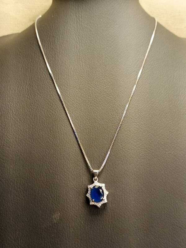 Oval Gemstone Pendant Set - Image 6