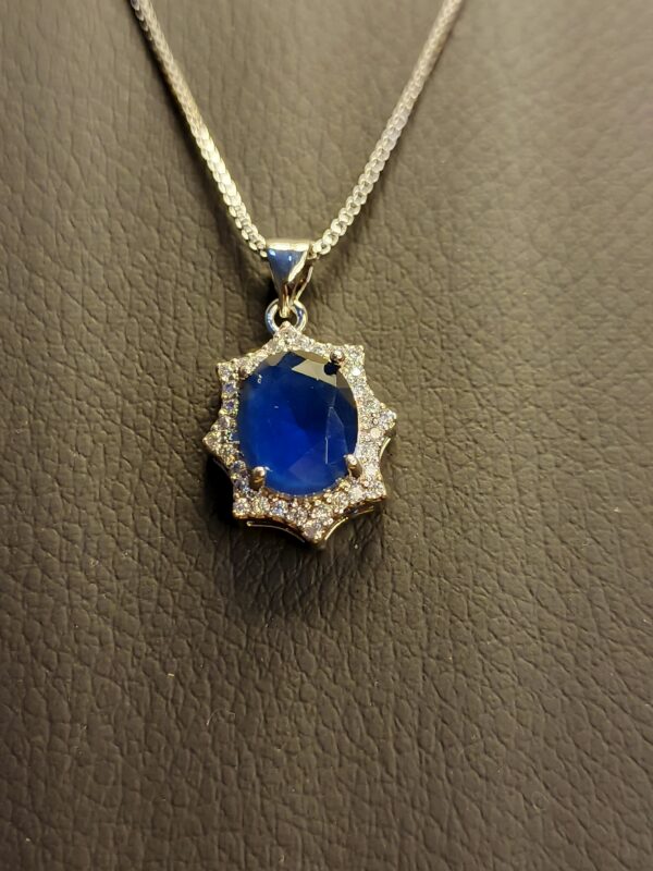 Oval Gemstone Pendant Set - Image 7