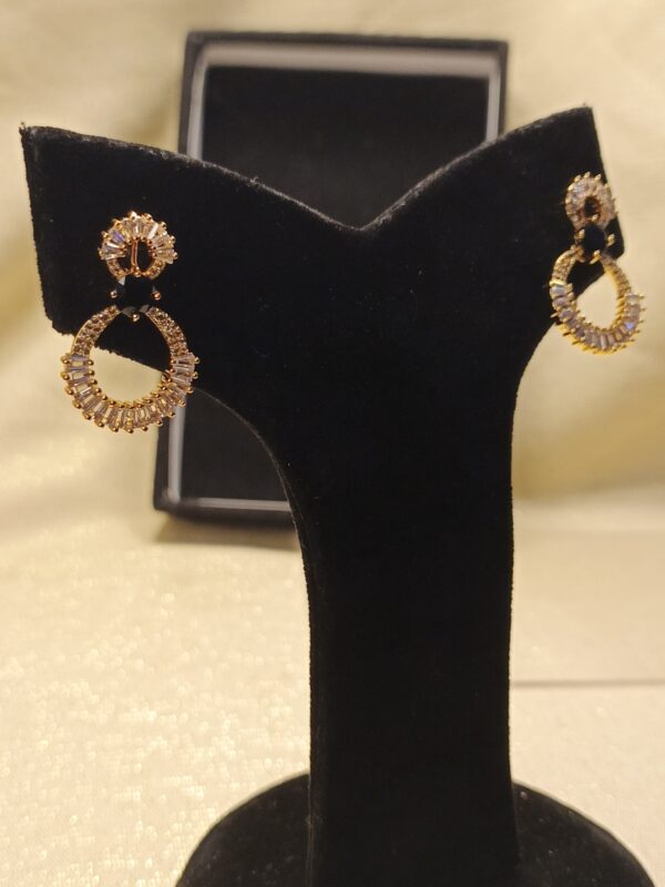 Elegant Infinity Loop Crystal Earrings – Two Stunning Variants - Image 5
