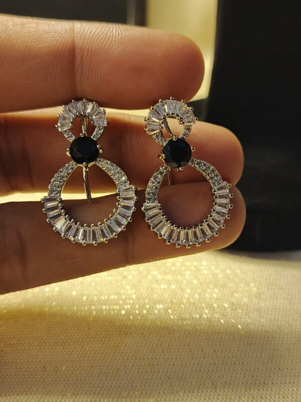 Elegant Infinity Loop Crystal Earrings – Two Stunning Variants - Image 4