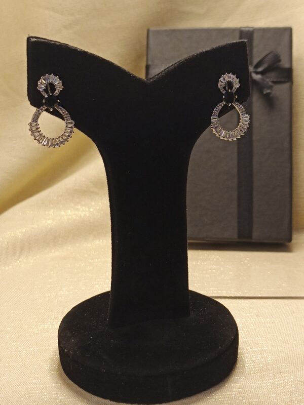 Elegant Infinity Loop Crystal Earrings – Two Stunning Variants - Image 3